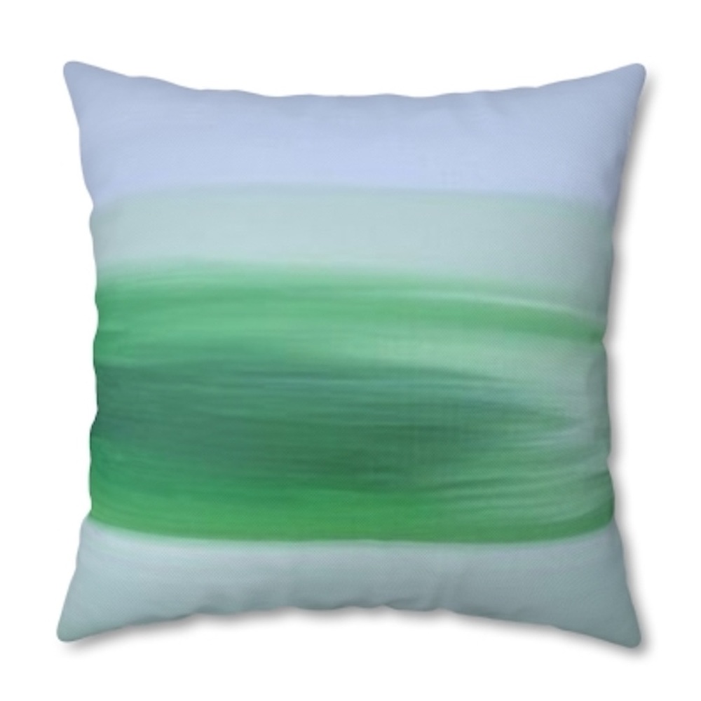 NEW! Green and White paint stripe Decorative Pillow covers - 20x20 and 17x17